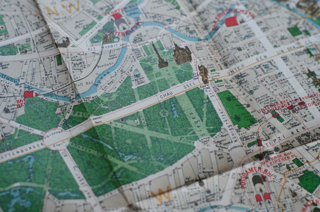 east west germany map